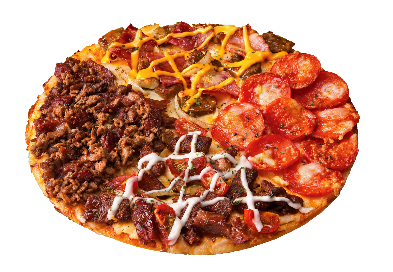 Quattro Meat Pizza